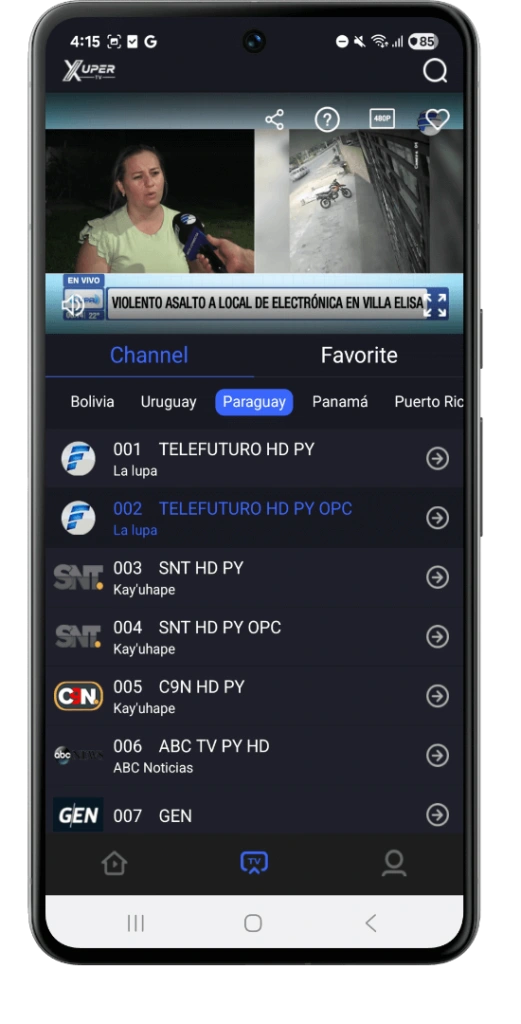Movies on Xuper TV